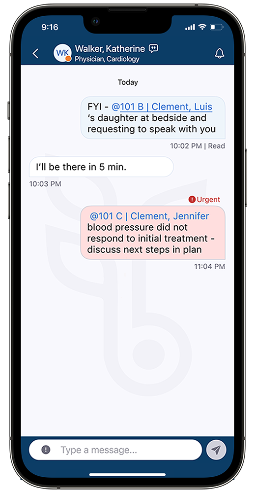 Screenshot of Banyan Messaging